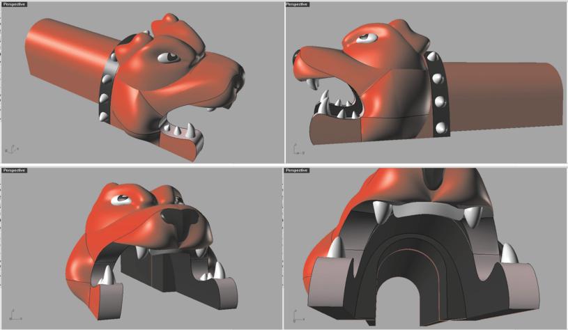 Inflatable bulldog concept art