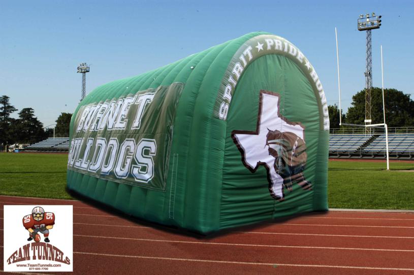 Inflatable Tunnel for the Burnet Bulldogs.